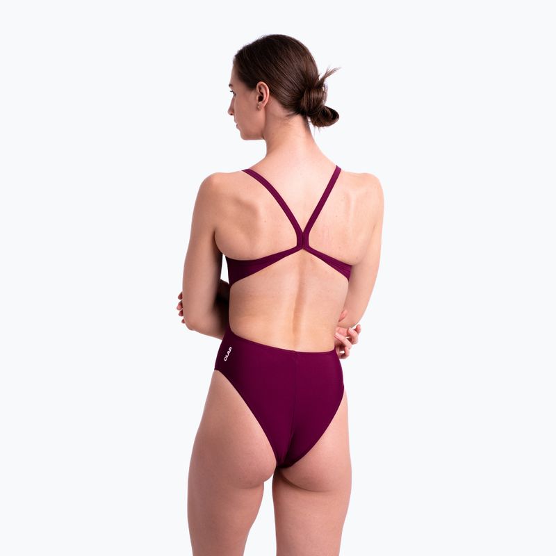 CLap Einteiliger Damen-Badeanzug Maroon CLAP102 5