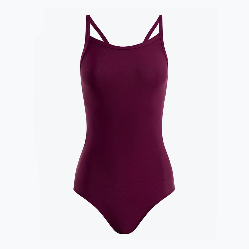 CLap Einteiliger Damen-Badeanzug Maroon CLAP102