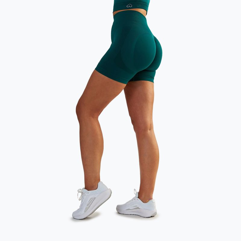Shorts Training Damen BeShaped Power Up! dark green 4