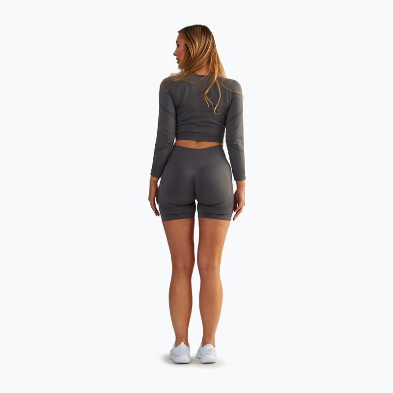 Trainings Top Damen BeShaped Power Up! LS grey 3
