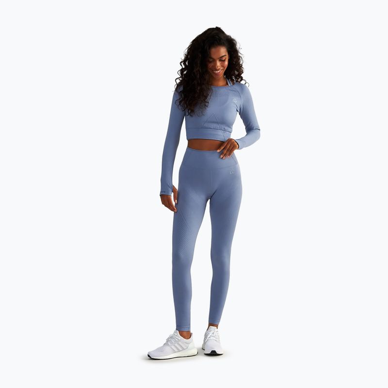 Trainings Top Damen BeShaped Femme Force LS light blue 2