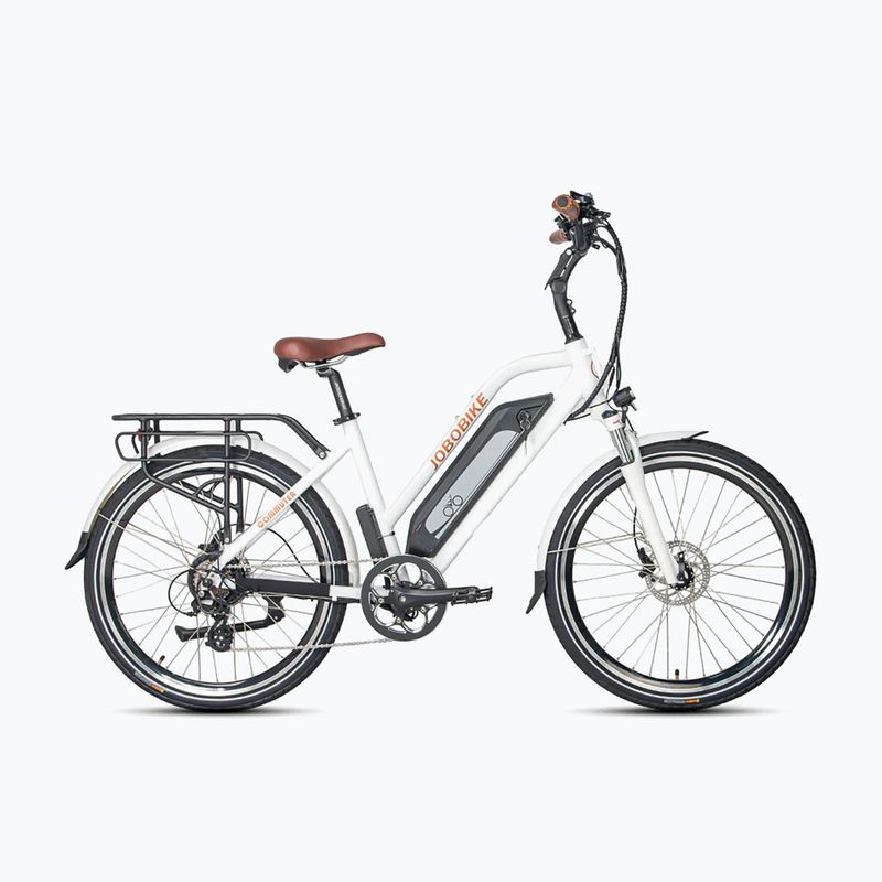 JOBOBIKE Commuter 36V 18.2Ah 655Wh weißes Elektrofahrrad