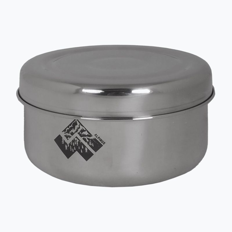Alpinus Yucatan 2l, 1,5l und 0,6l Stahl-Wanderkochgeschirr-Set 4