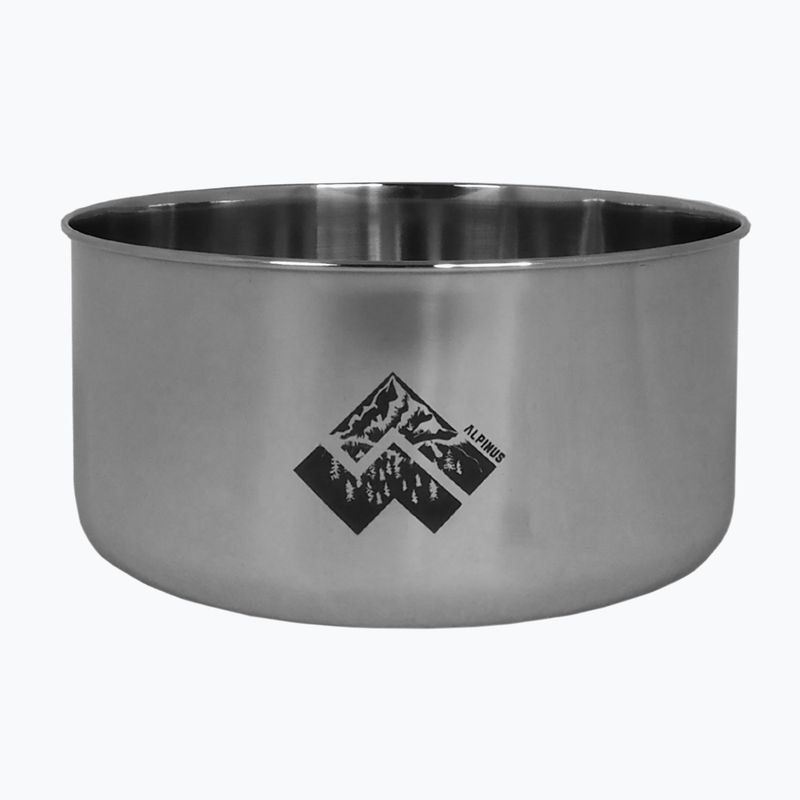 Alpinus Yucatan 2l, 1,5l und 0,6l Stahl-Wanderkochgeschirr-Set 5