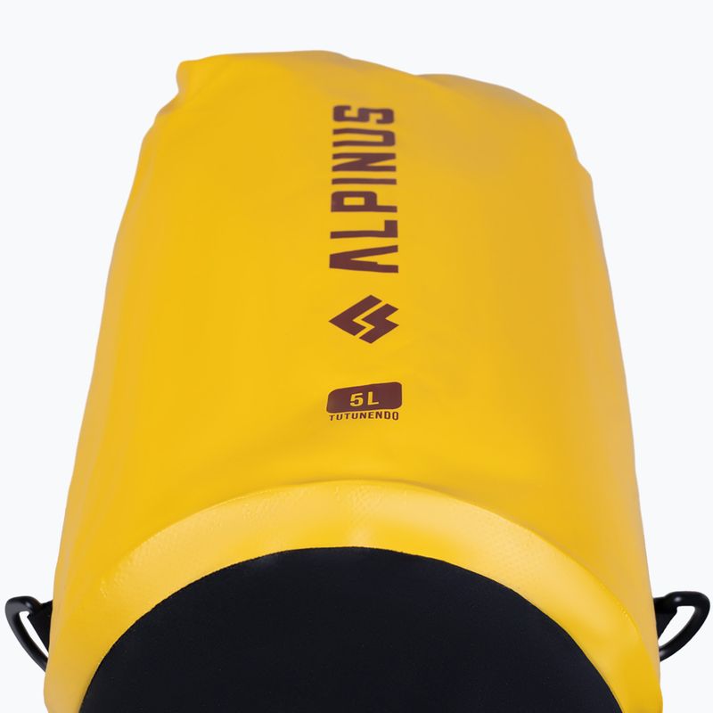 Wasserdichter Beutel Alpinus Tutunendo-Hobart 5 l gelb 3