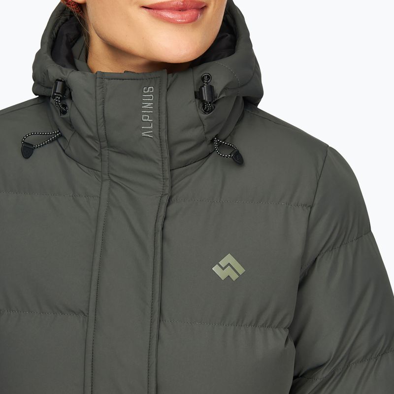 Gefütterter Damenmantel Alpinus Iparla olive green 4