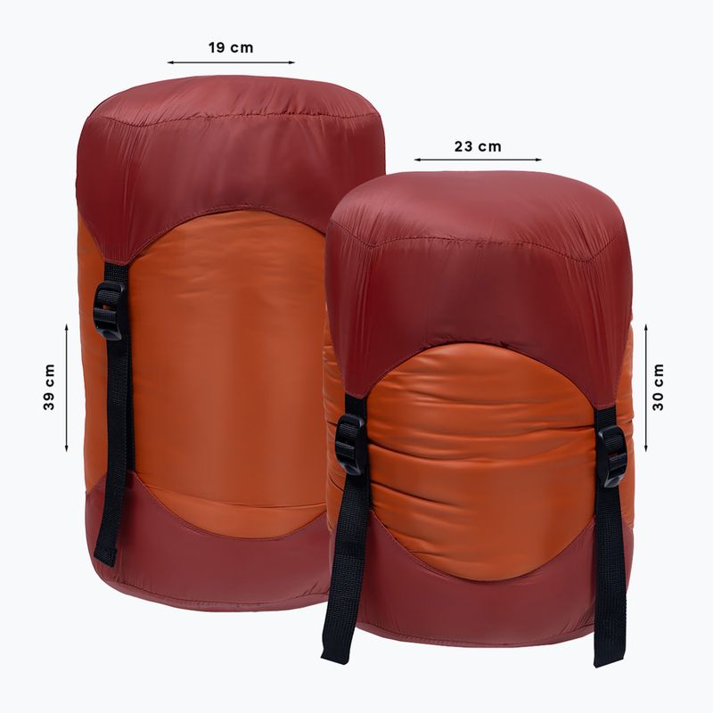Alpinus Primalight 1200 Schlafsack rechts orange 8