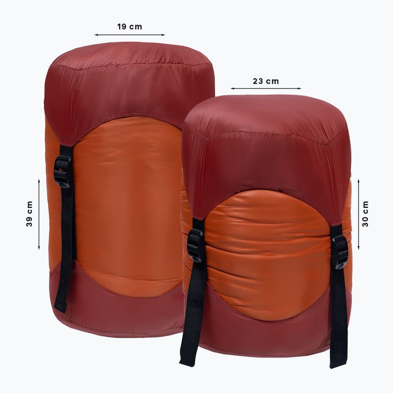 Schlafsack Alpinus Primalight Pro 1200 rechts orange 8