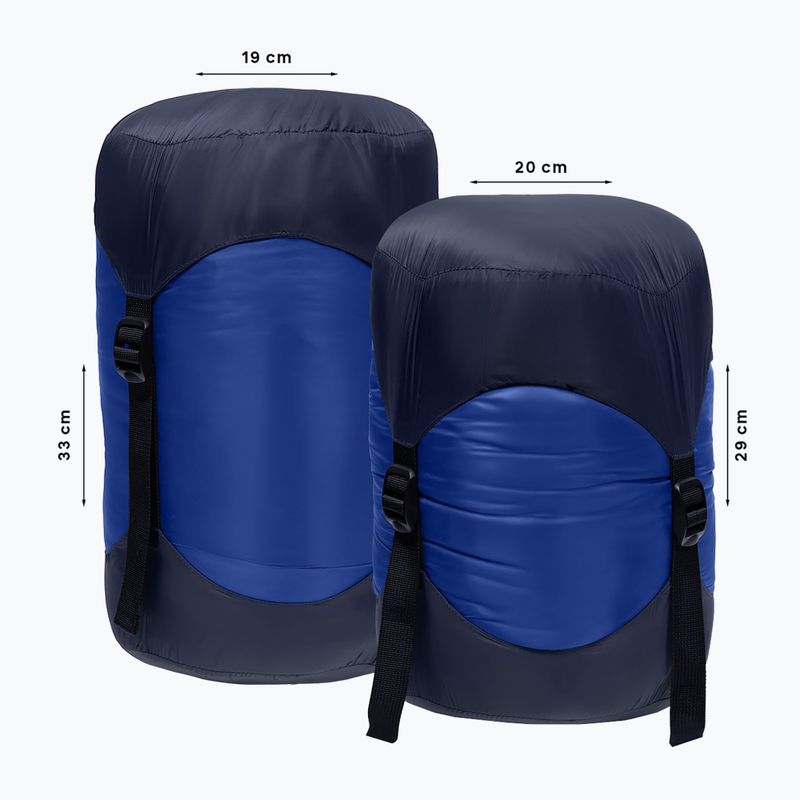 Alpinus Primalight 1000 Schlafsack rechts blau 9