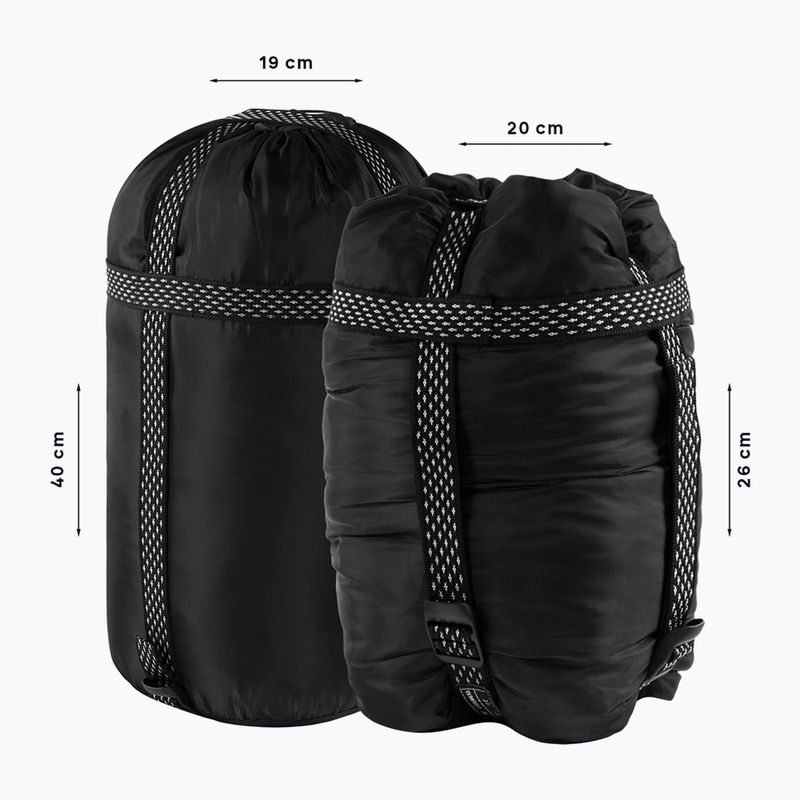 Alpinus Fiber Pro 1300 Schlafsack links anthrazit 7