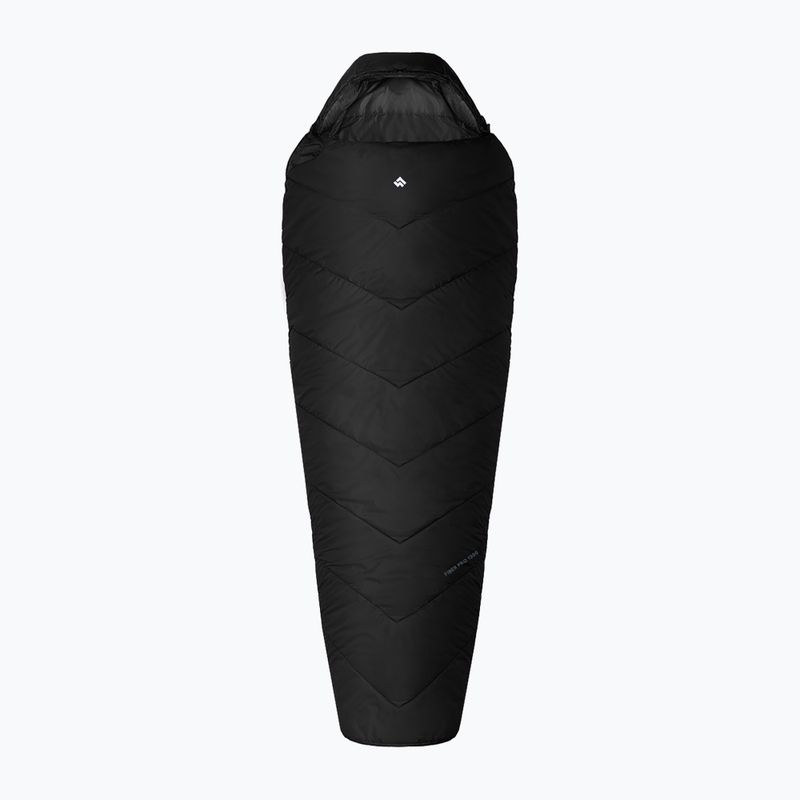 Alpinus Fiber Pro 1300 Schlafsack rechts anthrazit