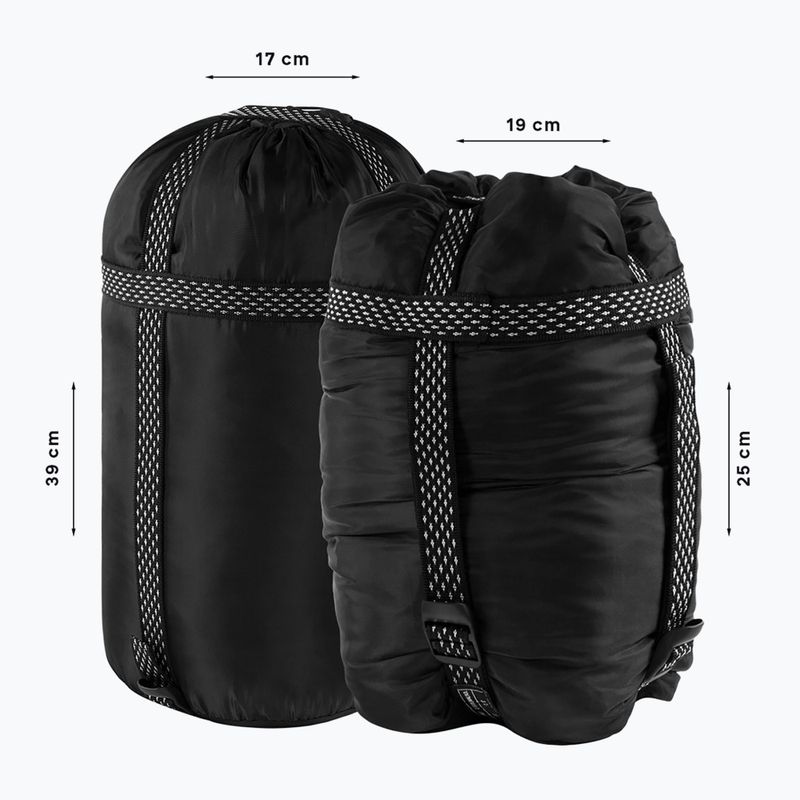 Alpinus Fiber Pro 1100 Schlafsack links grau 7