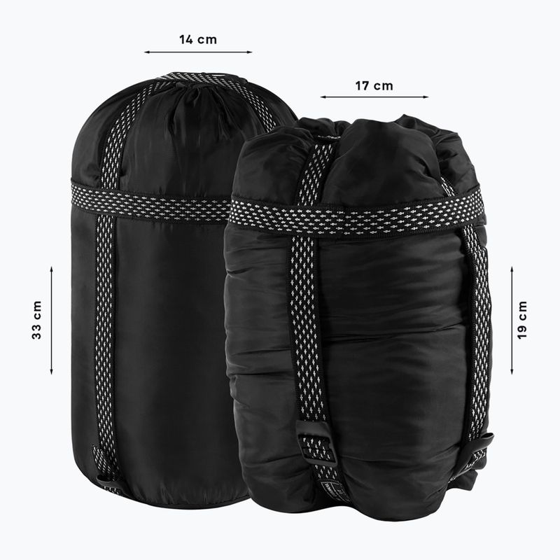 Alpinus Fiber Pro 800 Schlafsack links grün 6