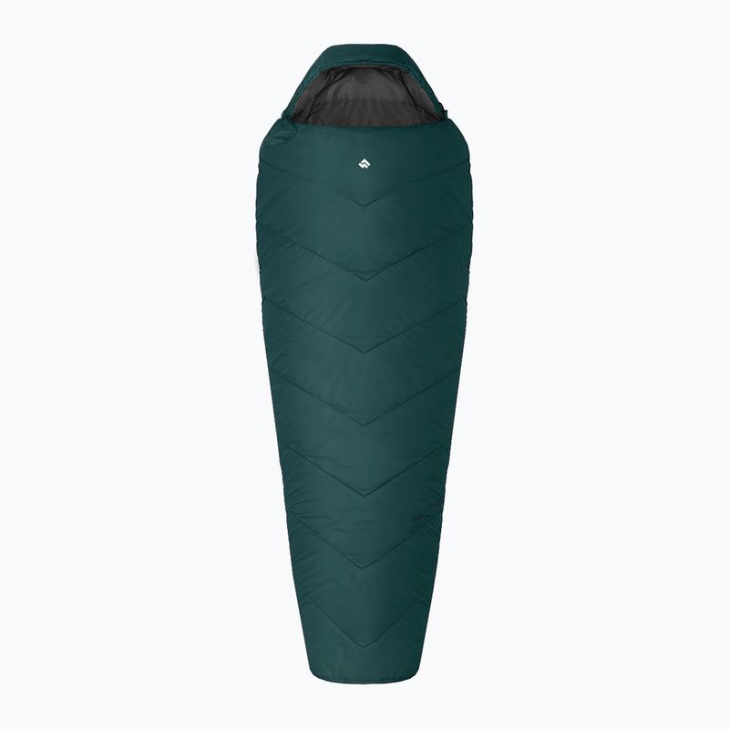 Alpinus Fiber Pro 800 Schlafsack rechts grün