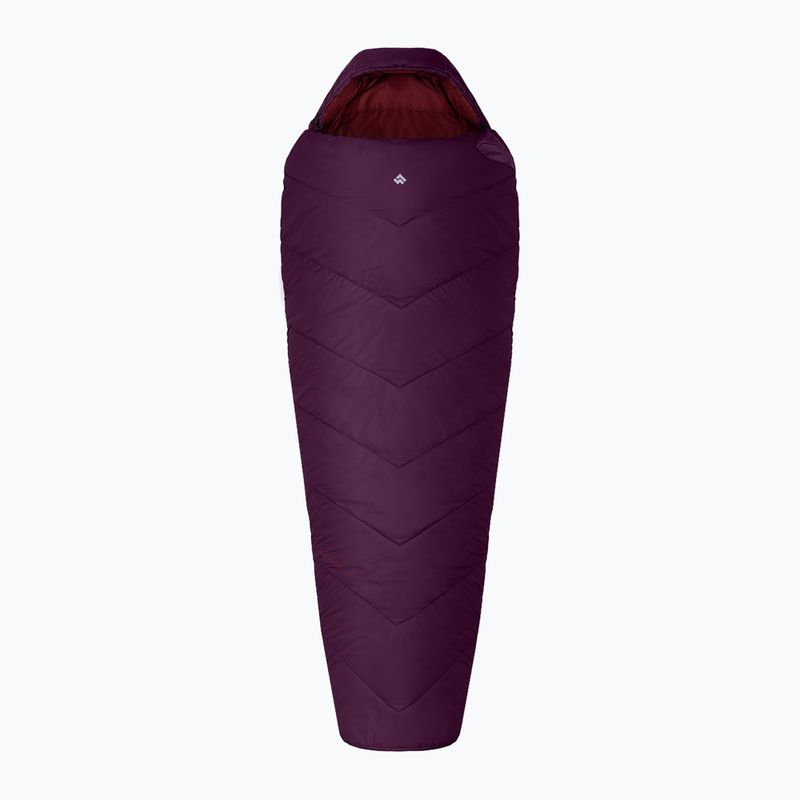 Alpinus Fiber Pro 1100 Schlafsack links burgundy