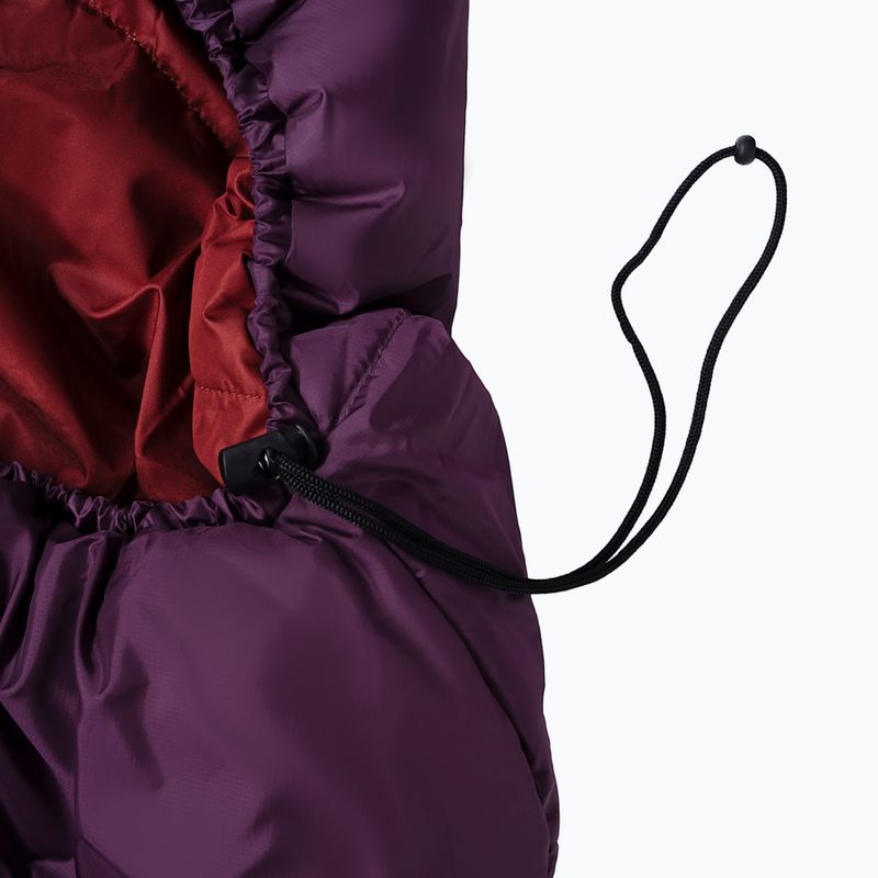 Alpinus Fiber Pro 1100 Schlafsack links burgundy 2
