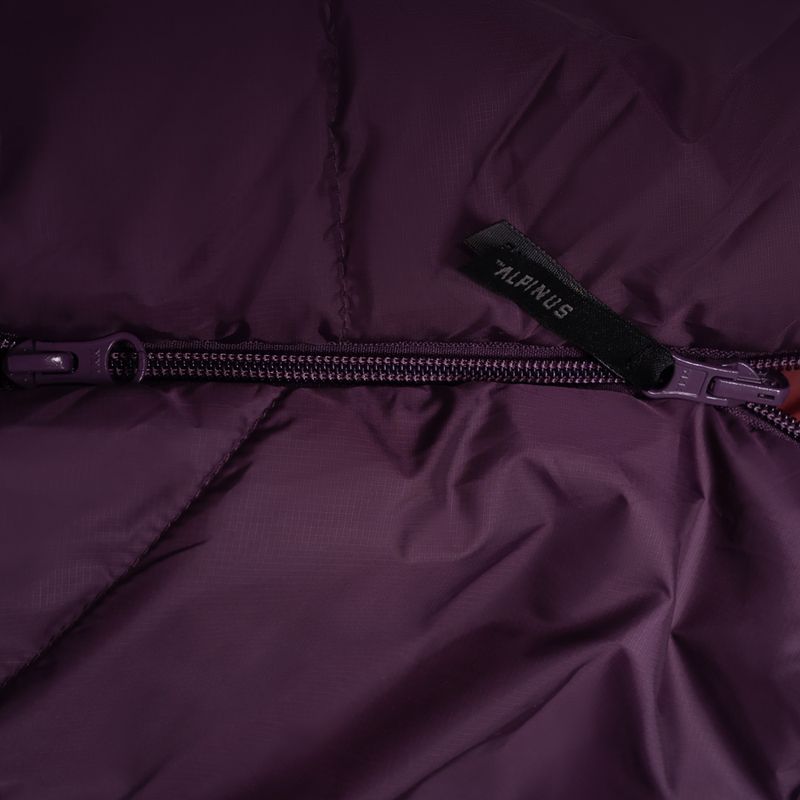 Alpinus Fiber Pro 1100 Schlafsack links burgundy 4
