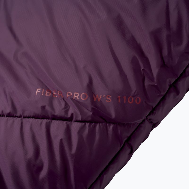 Alpinus Fiber Pro 1100 Schlafsack links burgundy 6