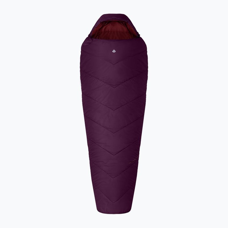 Alpinus Fiber Pro 1100 Schlafsack rechts burgundy