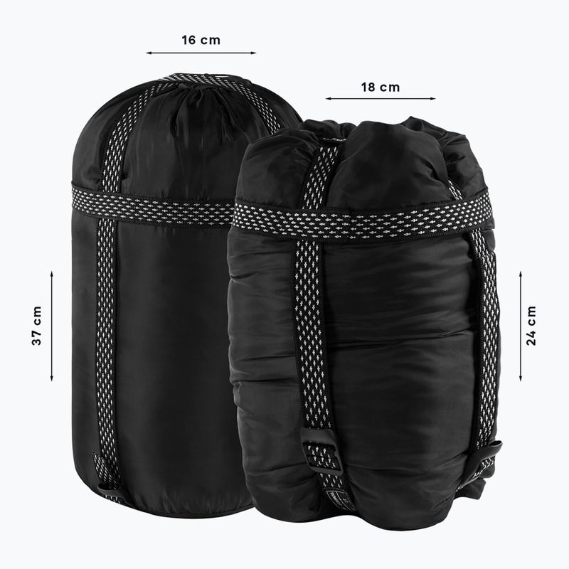 Alpinus Fiber Pro 1100 Schlafsack rechts burgundy 8
