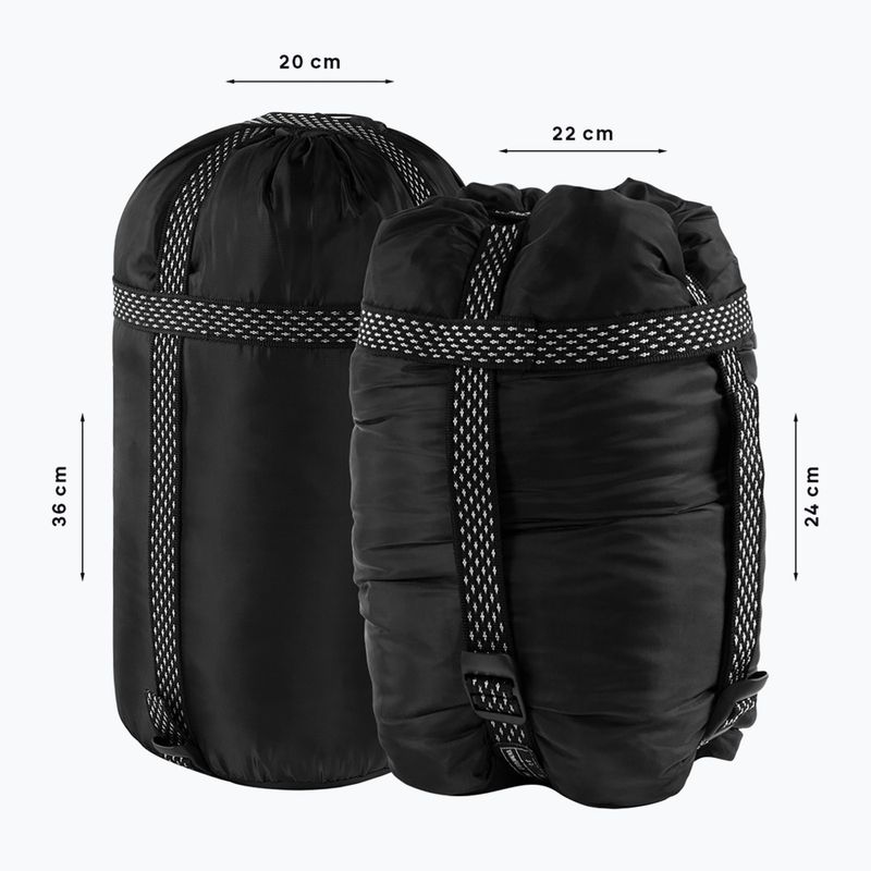 Alpinus Fiber Pro 1300 Schlafsack links Salbei 7