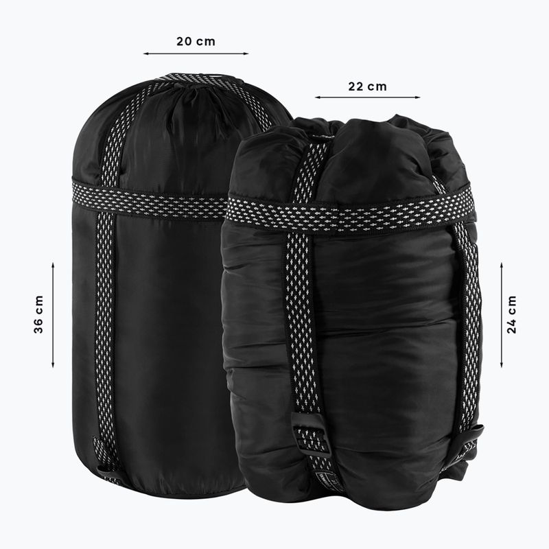 Alpinus Fiber Pro 1300 Schlafsack rechts Salbei 7