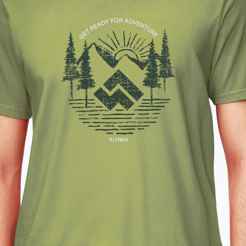 Alpinus Herren Kitreli grünes T-shirt 3