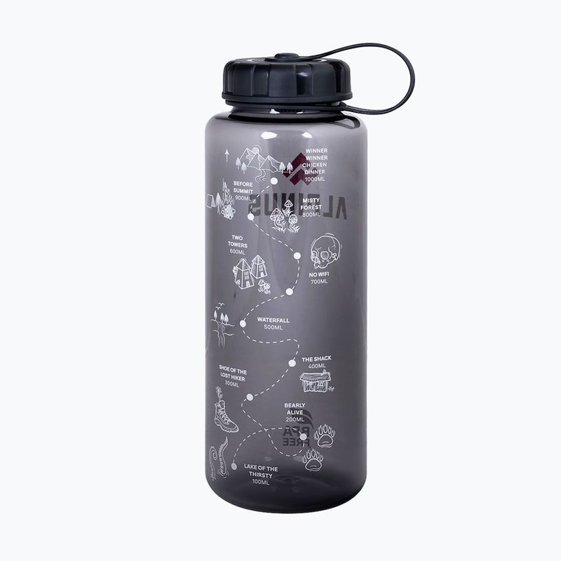 Alpinus Nuolja 1 l schwarze Trinkflasche für unterwegs 2