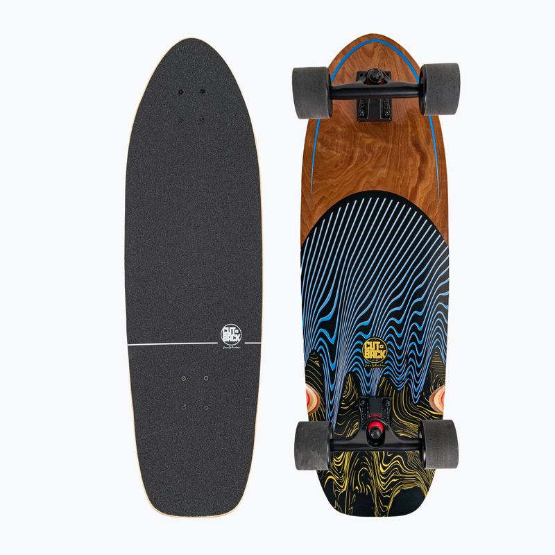 Surfskate Cutback Dunkelblau 34" Farbe Skateboard CUT-SUR-DBL