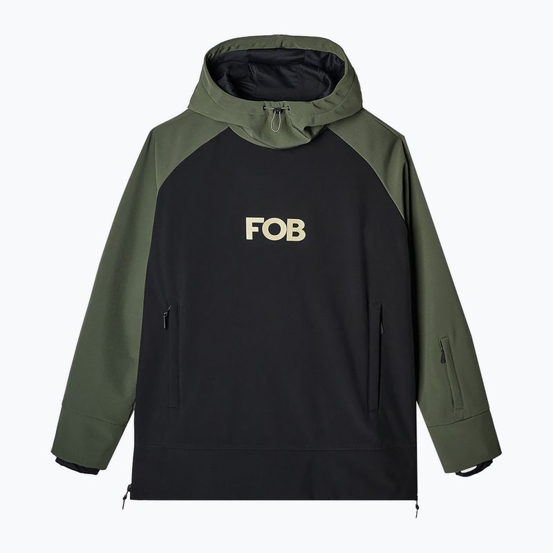 Snowboard Sweatshirt Hoodie Herren 4F M255 deep black