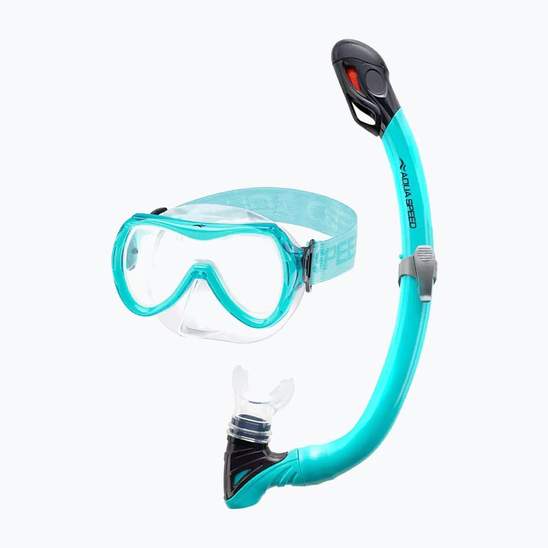 Tauchset Kinder AQUA-SPEED Alize FS + Samos + Mesh Türkis 3