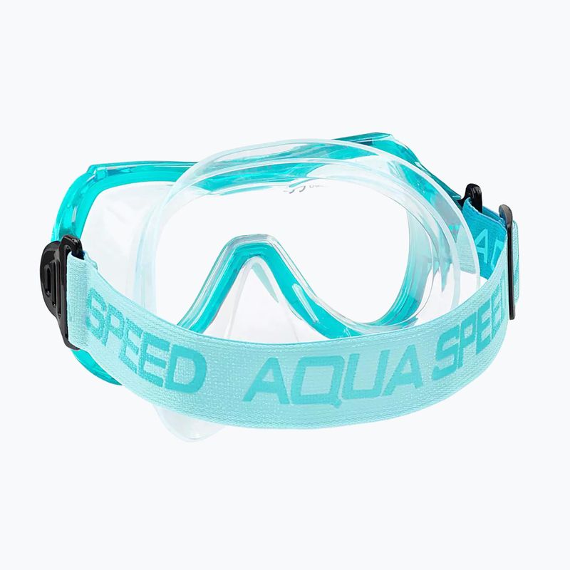 Tauchset Kinder AQUA-SPEED Alize FS + Samos + Mesh Türkis 5