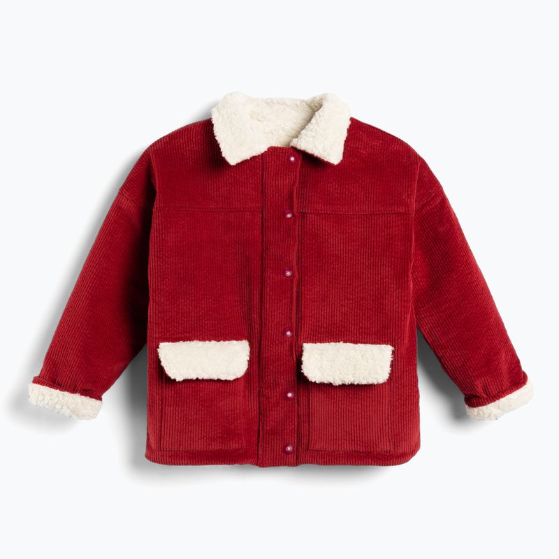 KID STORY Kinderjacke Teddy warm rote Blumen 2