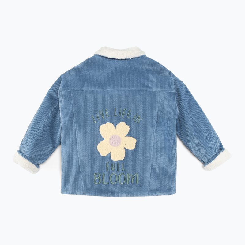 KID STORY Kinderjacke Teddy Air blau Blumen 4