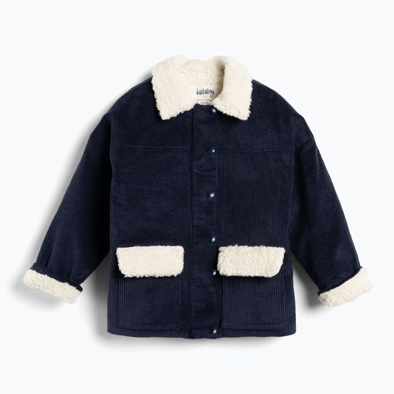 KID STORY Kinderjacke Teddy sturmblau 2