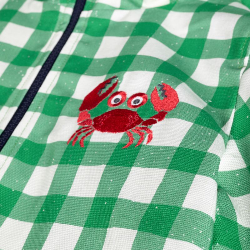 KID STORY Kinderjacke wind- und wasserdicht grünes Gitter 6