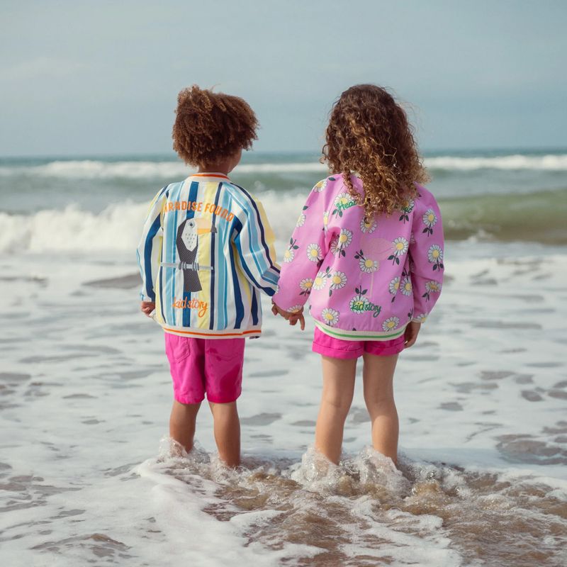 KID STORY Kinderjacke Bio Finishing Bomber bunt gestreift 7