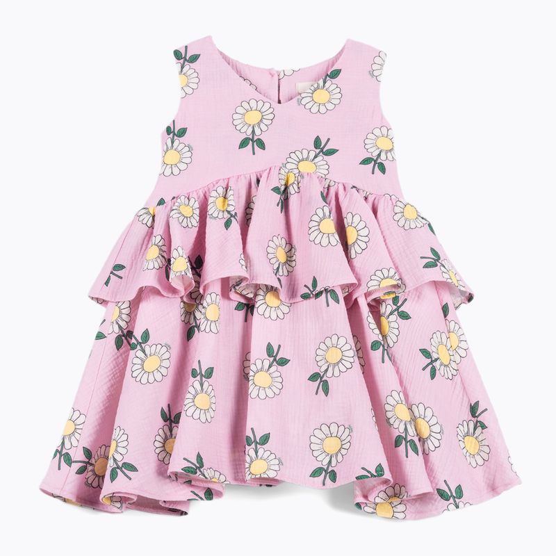 KID STORY Babykleid Musselin rosa Gänseblümchen