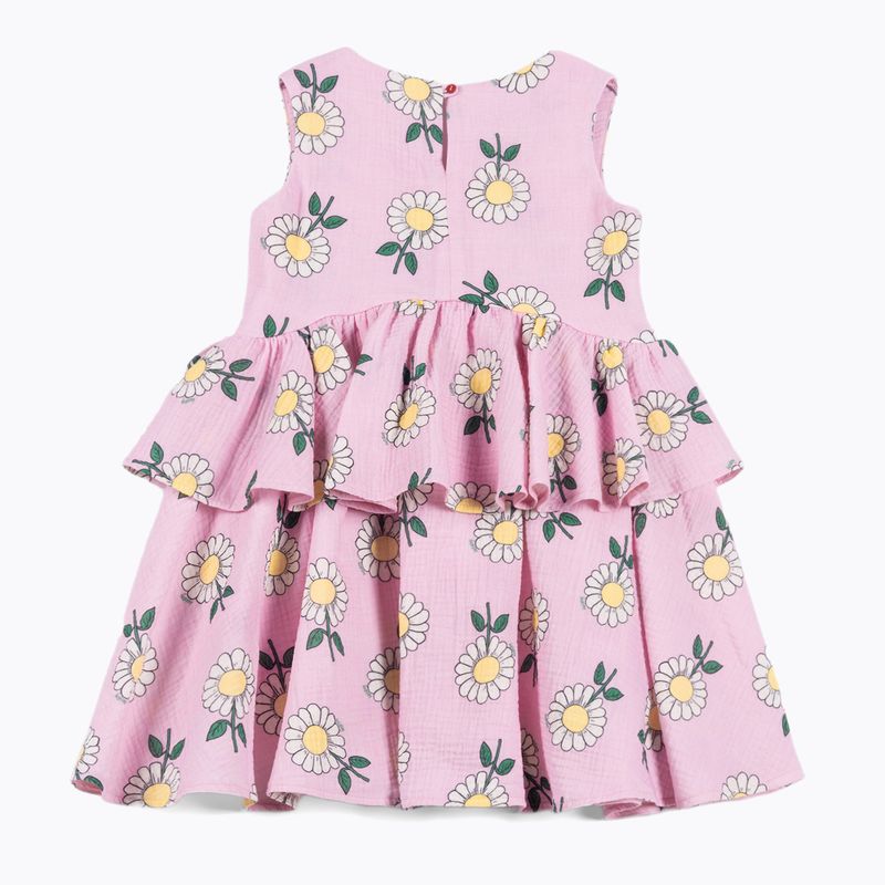 KID STORY Babykleid Musselin rosa Gänseblümchen 3