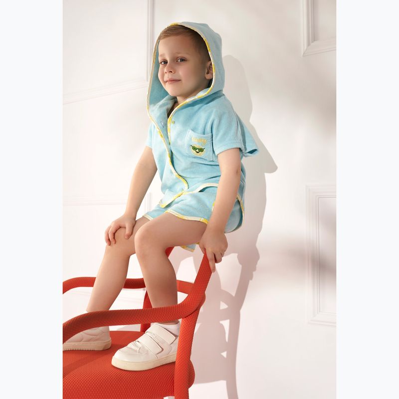 KID STORY Frottee-Set aus Bio-Baumwolle Shirt und Shorts in Himmelblau 15