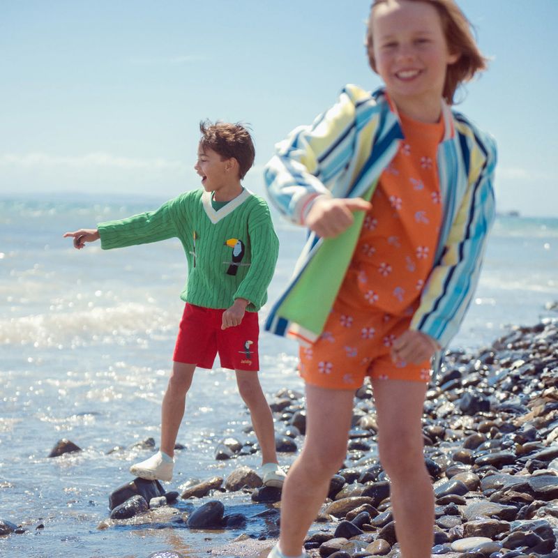 KID STORY Kinderpullover Bio-Baumwolle grüner Pelikan 3