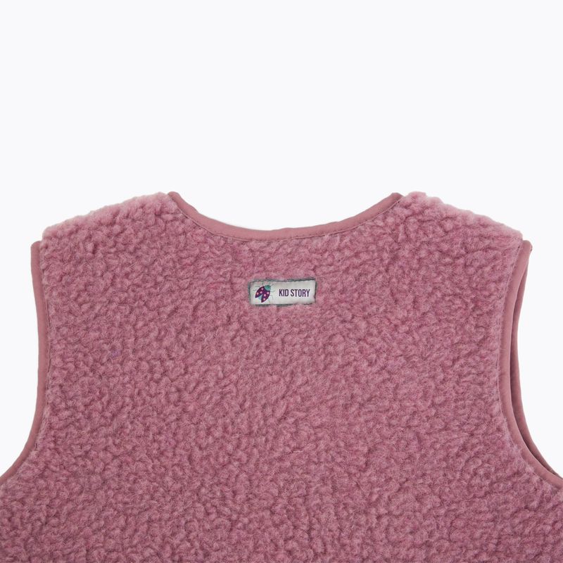 Kinderweste KID STORY Merino dusty pink 3
