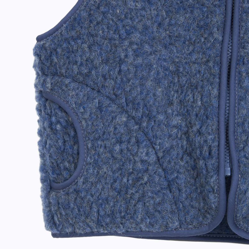 Kinderweste KID STORY Merino denim 3
