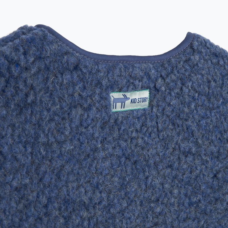 Kinderweste KID STORY Merino denim 4
