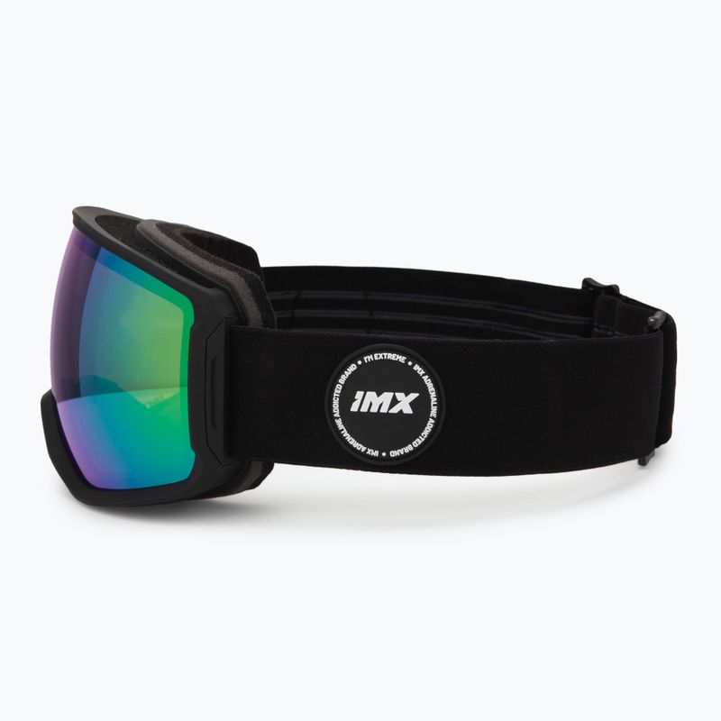 Skibrille IMX Peak matte black/black/green iridium/brown 4