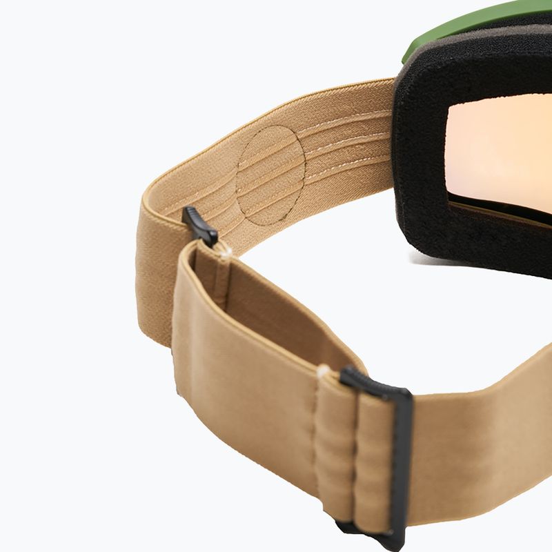 Skibrille IMX Peak green matt/sand/gold iridium/brown 5