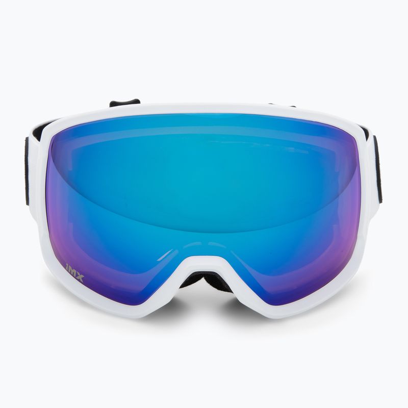 Skibrille IMX Peak white matt/white/blue iridium/brown 2