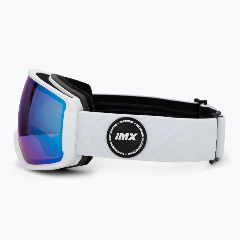 Skibrille IMX Peak white matt/white/blue iridium/brown 4