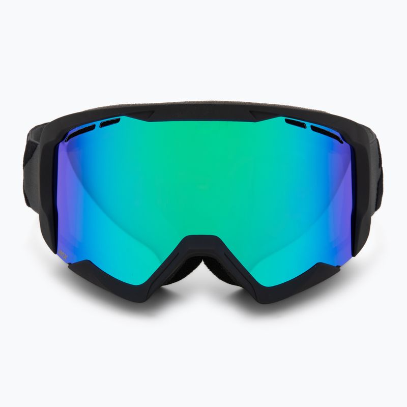 Skibrille IMX Snow black matt/black/green iridium/brown 2