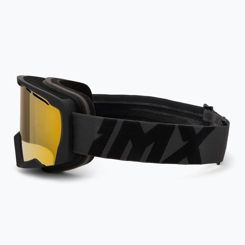 Skibrille IMX Snow black matt/black/gold iridium/ brown 4